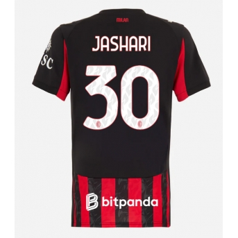 Billige Fotballdrakt AC Milan Ardon Jashari #30 Replika Hjemmedrakt Dame 2025-26 Kortermet